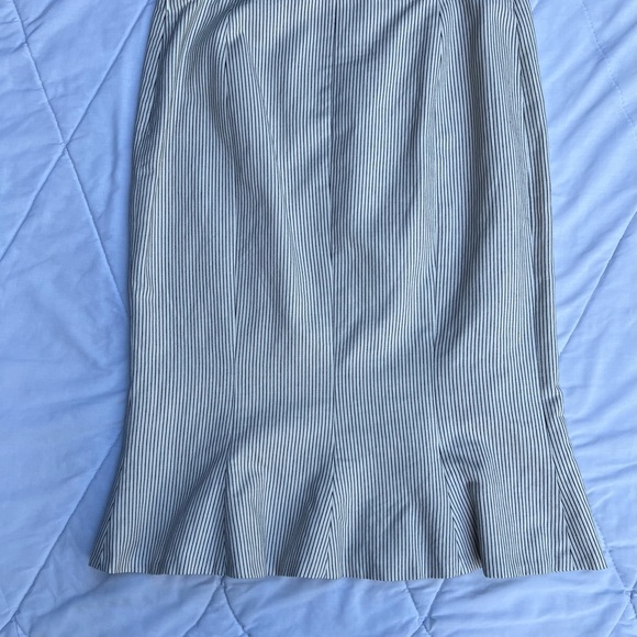 Lauren Ralph Lauren Pinstripe Trumpet Skirt - Picture 9 of 14